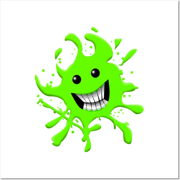 Slimy Smile Wall Art by Wickedcartoons